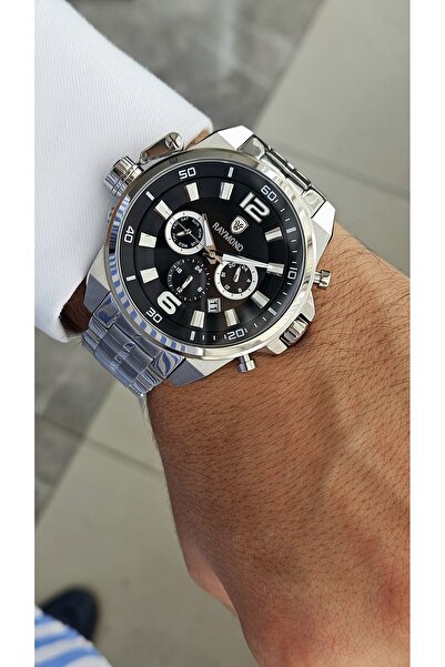 Raymond Rym-4702 Men's Sports Watch Ss-Bk