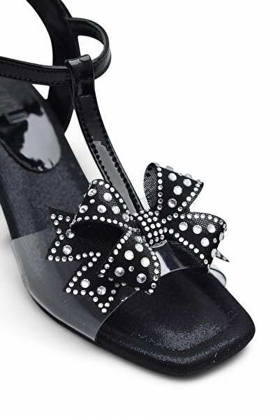 ayakkabiburada 353 Abiye Kız Çocuk Topuklu Ayakkabı Taşlı Açık Kız Çocuk Nişan Abiye Ayakkabısı