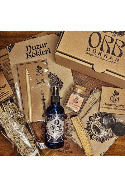 Orb dükkan Clarity Box Arınma Ve Topraklanma Meditasyon Ritüel Seti I Akgünlük Reçine Adaçayı Tütsü Palo Santo