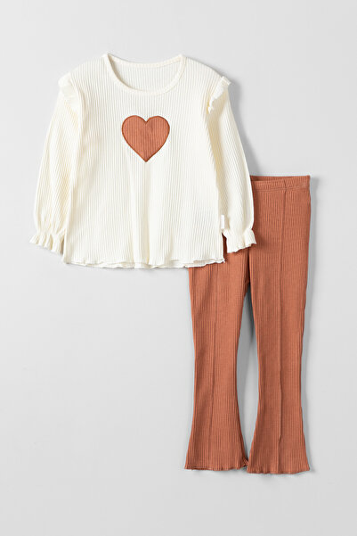 Krazber Heart Embroidered Span Long Corded Fabric Seasonal Suit