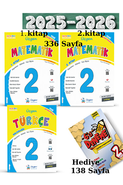 Üçgen Yayınları Üçgen 2024 2. Sınıf Yeni Nesil Matematik Türkçe Yolculuğu Seti