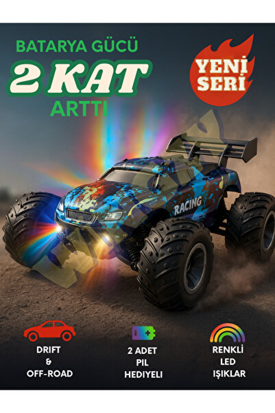 Wingzy Uzaktan Kumandalı Full Fonksiyon Şarjlı Işıklı Drift Özelikli 4x2 15 Km Hız Of Road Araba