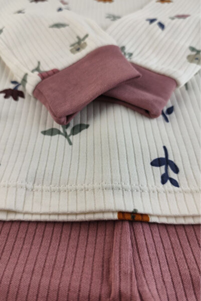 İnci Nanabel 2-5 yaş kız çocuk renkli pamuklu pijama takımı