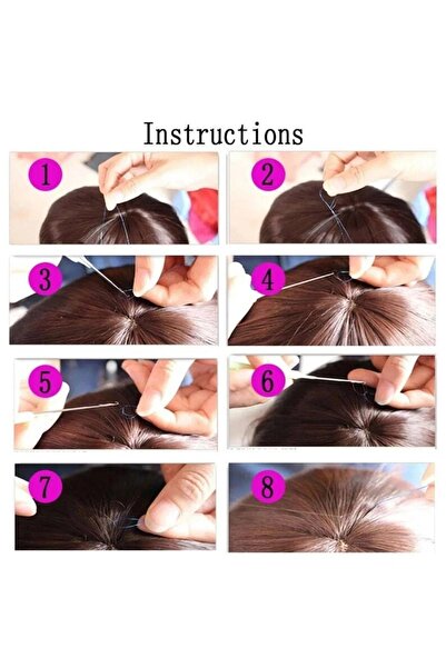 Zeysum Hair Tinsel Saç Simi / Kırmızı Saç Simi / 200 Tel 120 cm/ Simli Saç Kaynak / Örmeli Saç Aksesuarı