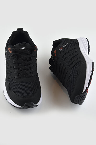 M.P. Mp 6803 Ortopedik Taban Siyah Unisex Spor Ayakkabı Hafif Eva Taban