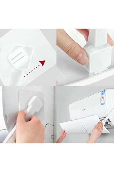 Kamardey Ayarlanabilir Split Tipi Klima Hava Yönlendirici Klima Siperliği Klima Çarpması Için Aparat