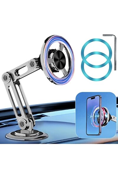 KASEVY Magnetic Car Phone Holder with Strong MagSafe Absorption and 360-degree Rotation