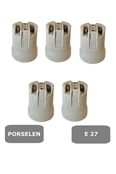 CONANA E27 Porselen Duy -(250V-4A) 5 Adet