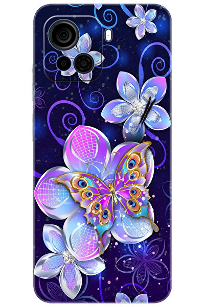 CASPER Via F30 Uyumlu Kılıf Desen Baskılı Silikon Kelebek ve Çiçekler STK:718...
