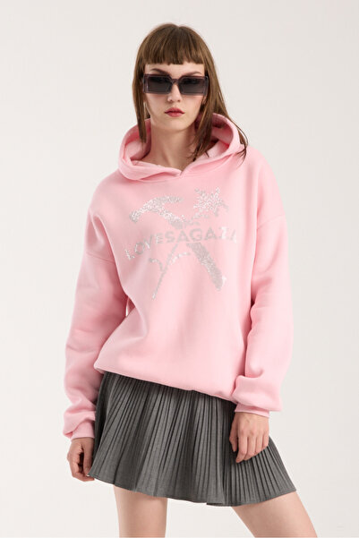 LOVES AGAZA Pembe Oversize Sweatshirt
