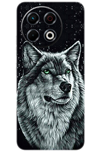 TECNO Spark 30 Pro (KL7) Uyumlu Kılıf Desen Baskılı Silikon Kurt Baskılı STK:488 CP-DZgOn01