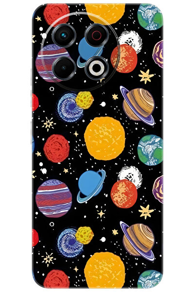 TECNO Spark 30 Pro (KL7) Uyumlu Kılıf Desen Baskılı Silikon Gezegenler STK:686 CP-j8PJm39