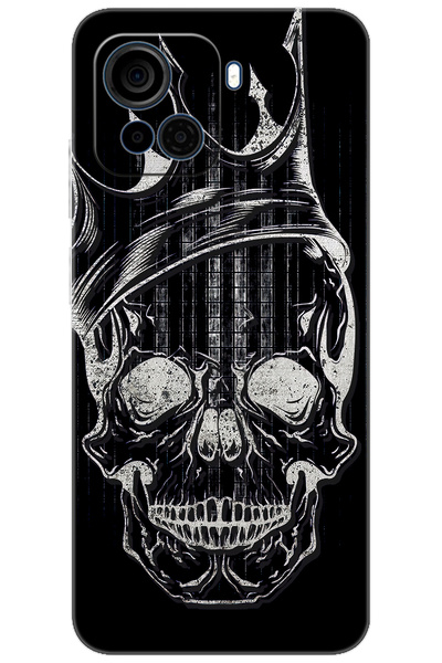 CASPER Via F30 Uyumlu Kılıf Desen Baskılı Silikon Kuru Kafa STK:582 CP-TsM5JzF