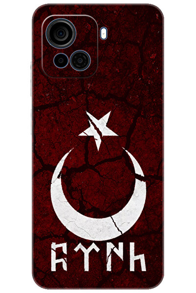 CASPER Via F30 Uyumlu Kılıf Desen Baskılı Silikon Göktürkçe Türk STK:386 CP-n...