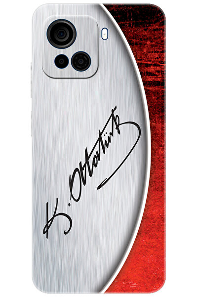 CASPER Via F30 Uyumlu Kılıf Desen Baskılı Silikon Atatürk İmzası STK:393 CP-j...