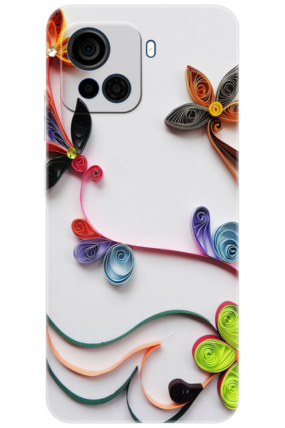 CASPER Via F30 Uyumlu Kılıf Desen Baskılı Silikon Çiçek Desen STK:220 CP-bsQeNWU