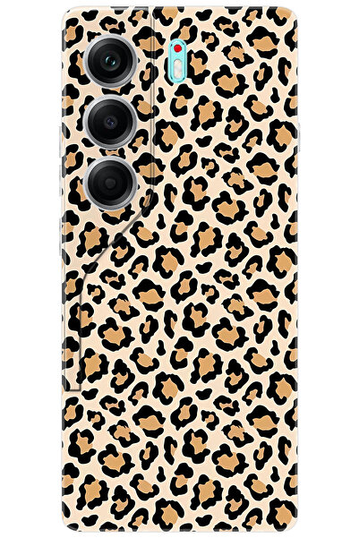 TECNO Camon 40 (CM5) Uyumlu Kılıf Desen Baskılı Silikon Leopar Desen STK:743 CP-FY1hatq