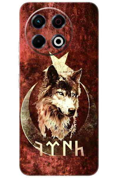 Spark 30 Pro (KL7) Compatible Sheath Pattern Printed Silicone Wolf and Göktürk NGO:385 CP-jU7qSDX