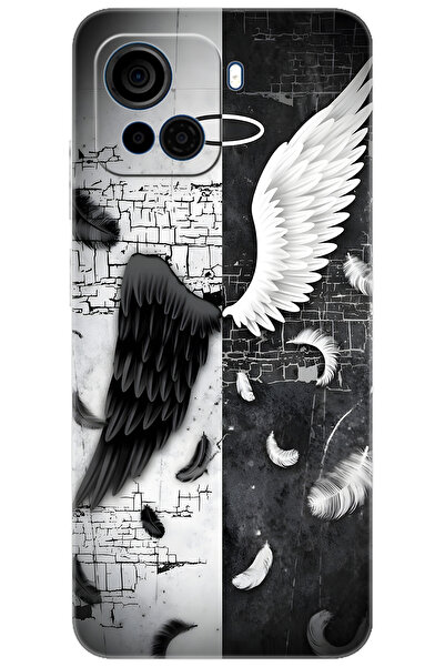 CASPER Via F30 Uyumlu Kılıf Desen Baskılı Silikon Melek ve Şeytan STK:715 CP-8quo8vS