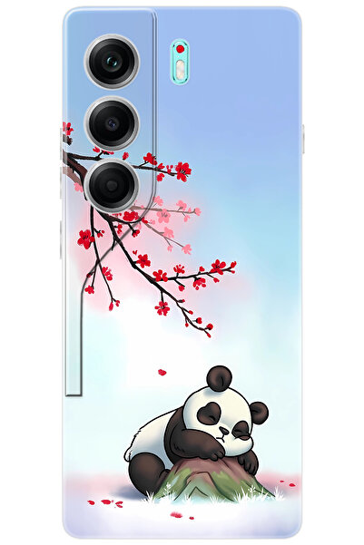 TECNO Camon 40 (CM5) Uyumlu Kılıf Desen Baskılı Silikon Uyuyan Panda STK:627 ...
