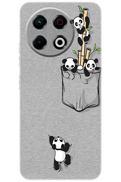 TECNO Spark 30 Pro (KL7) Uyumlu Kılıf Desen Baskılı Silikon Pandalar STK:749 ...