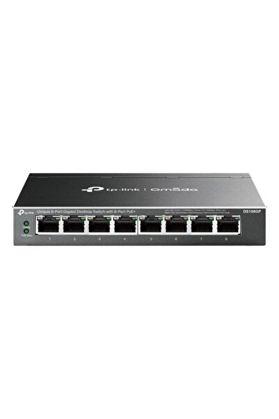 TP-LINK c-56 DS108GP 8 PORT GIGABIT + 8 PORT POE+ 65W YÖNETİLEMEZ RACKMOUNT SWITCH