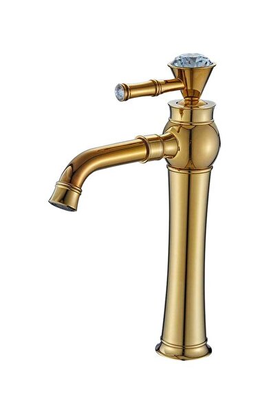 Generic Diamond Mixer Single Lever Longer Basin Faucet Gold/Silver