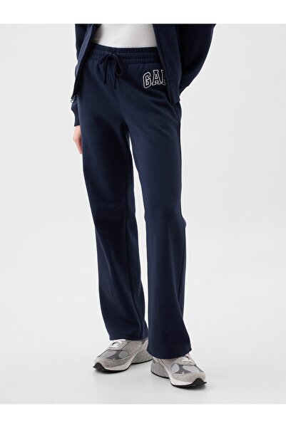 GAP Kadın Lacivert Gap Logo Bootcut Fleece Eşofman Altı