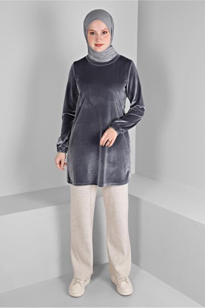 Alvina VELVET TUNIC WITH ELASTIC HANDLE 43447