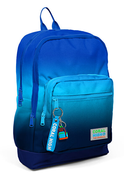 Coral High 23745 Kids Lacivert Mavi Renk Geçişli Dört Bölmeli Sırt Çantası