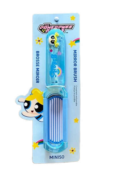 Miniso Powerpuff Girls Lisanslı Aynalı Saç Fırçası - Bubbles