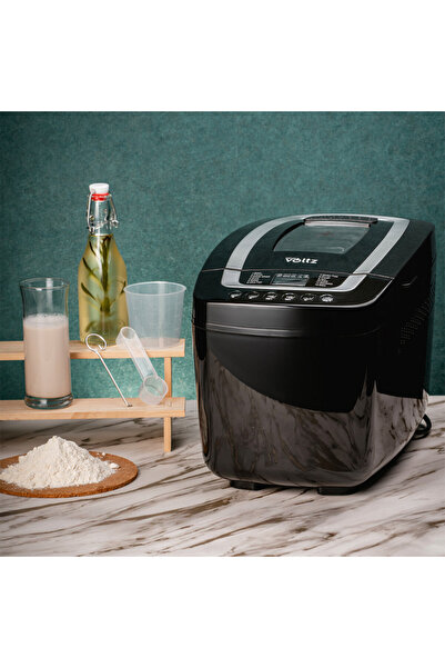 Voltz Breadmaker Oliver OV51446B, 800W, 12 programs, LCD display, Timer, Black
