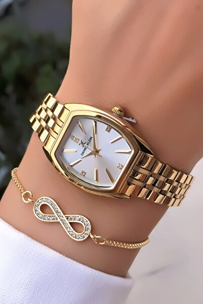 Daniel Klein Orijinal Kadın Kol Saati Altın Renk Yeni Sezon Bileklik