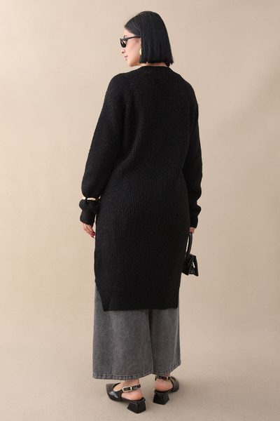 InStyle Glittery Ribbed Μαύρο τουνίκ