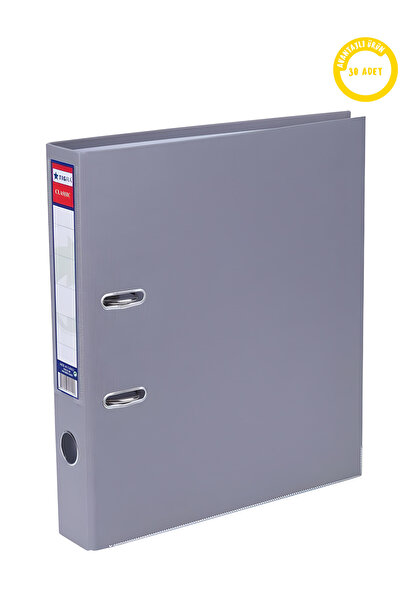 Tigra Classic Dar Plastik Klasör 30'lu Koli Gri Ofis Büro Klasörü