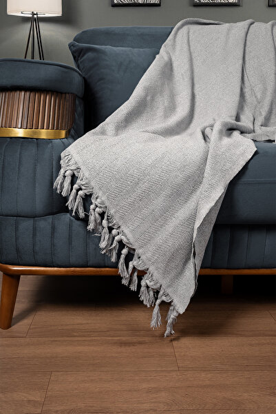 Cotto Home Double Sofa Cover 100% Cotton Striped Decorative Pique Multi-Purpo...