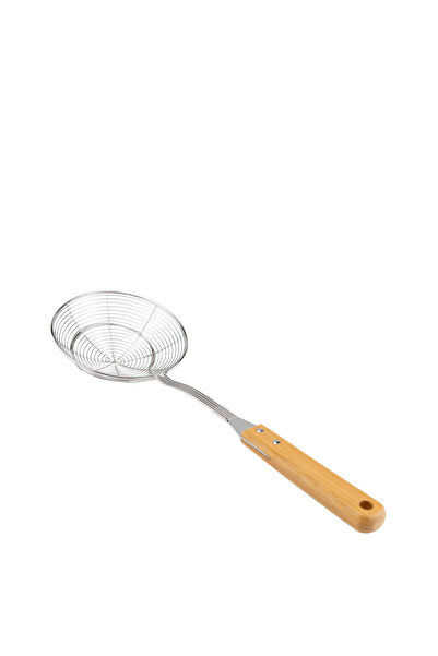 Bambum Ladle with Bamboo Handle Wire Colander 14cm