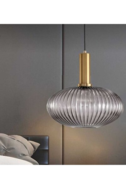 demet habek mylights MYLİGHTS RUSTİK FÜME SARKIT AVİZE 25CM BRONZ ASKILI SPOR...