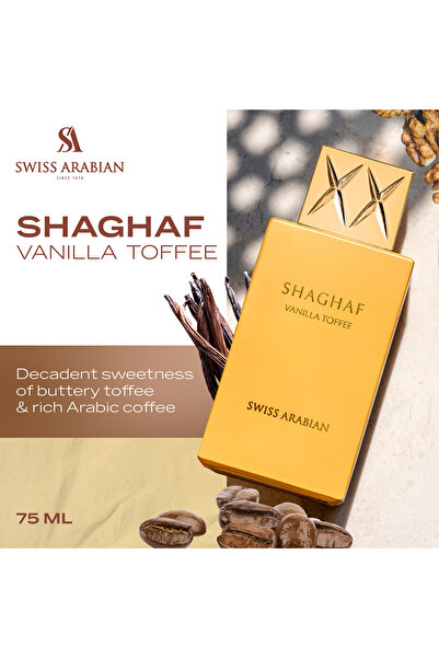 SWISS ARABIAN Shaghaf Vanilla Toffee Unisex Eau De Parfum 75ml