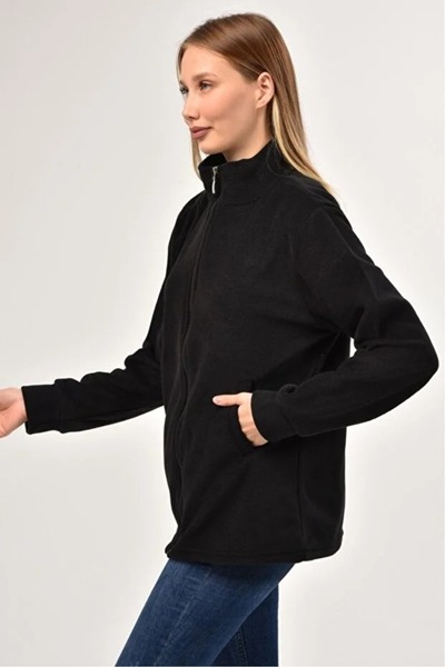 Bayram İş Elbiseleri Unisex Black Pocket Winter Fleece