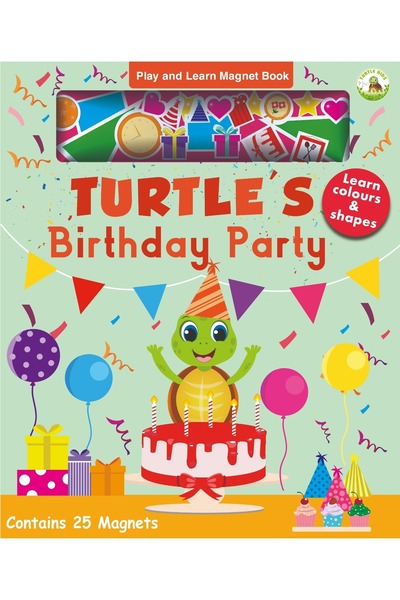 TURTLEKİDS Turtle Kids Play and Learn Magnet Book Series 2 (Birthday Party - Seasons&Weather)