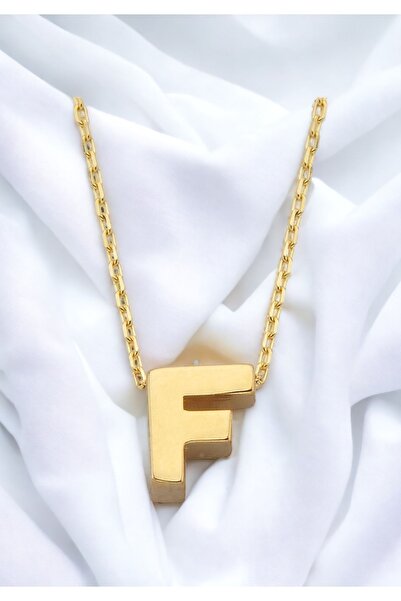Çgk Çiğdem Gürel Kuyumculuk F Harf Altın Kolye