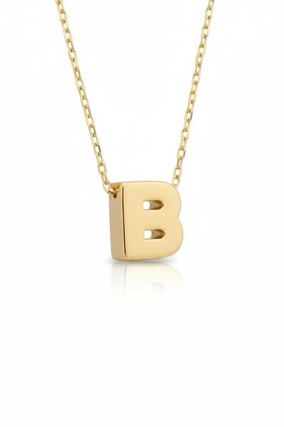 Çgk Çiğdem Gürel Kuyumculuk B Harf Altın Kolye