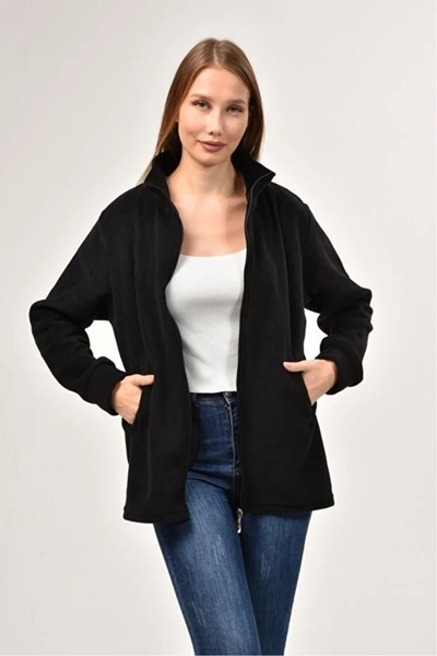 Bayram İş Elbiseleri Unisex Black Pocket Winter Fleece