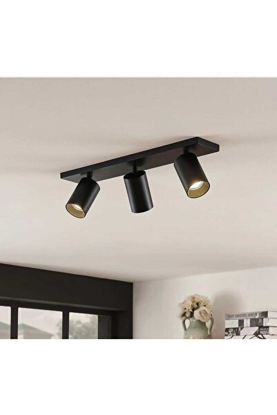 demet habek mylights mylights siyah 60cm uclu led avize led spot hareketli ba...