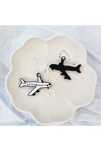 Airmag Cercei Avion cu Mesaj "go to holiday"