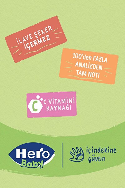 Hero Baby Muzlu Bisküvili Muhallebi Kavanoz Mama 120g X 12 (1440G)