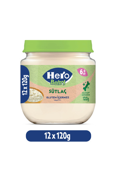 Hero Baby Sütlaç Kavanoz Mama 120g X12