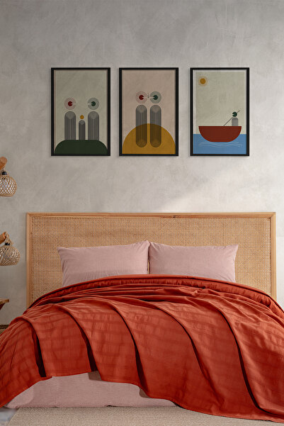 TICOTTO Alaca Double Pique Set, 100% Natural Cotton