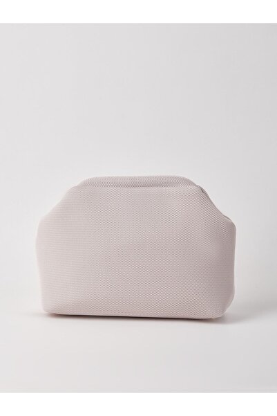 HEYBE'S Heybes Women's Cream Clutch Portfolio Handbag